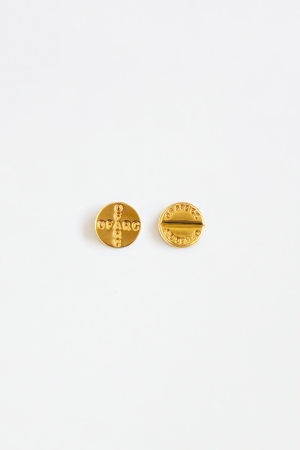 Gold Pill Earrings