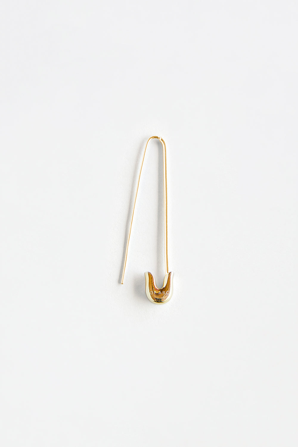 Gold Safety Pin Earring