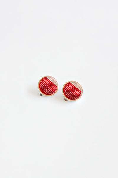 Red Blinker Earrings