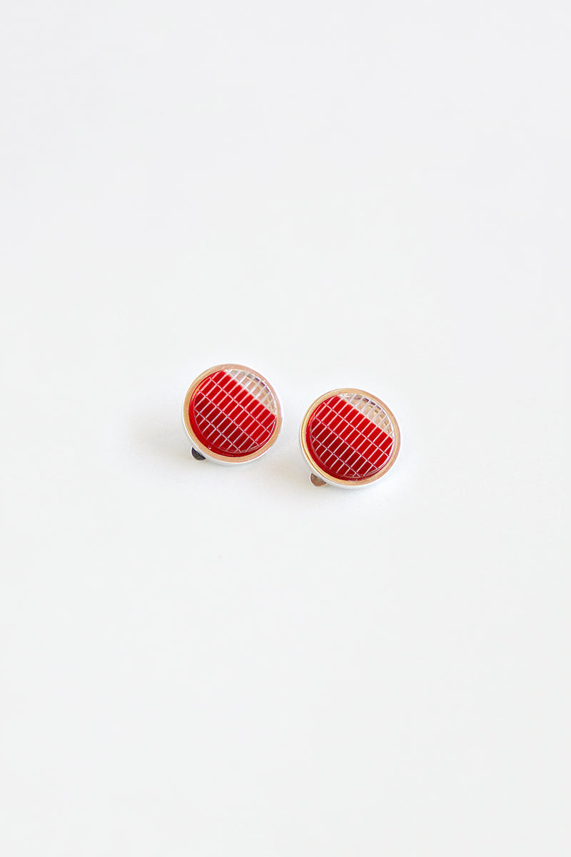 Red Blinker Earrings