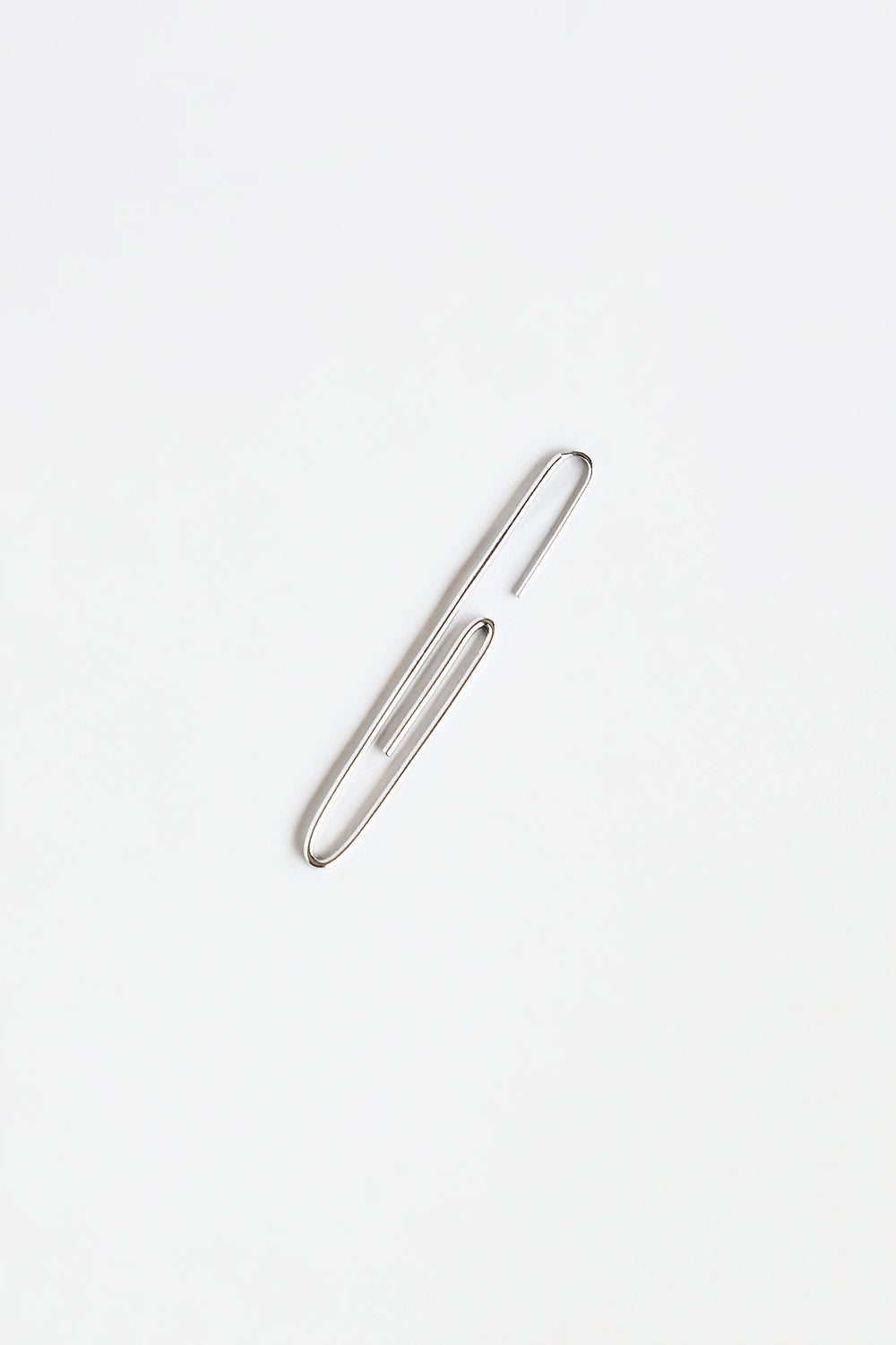 Silver Paperclip Earring