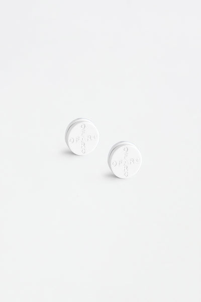 White Pill Earrings